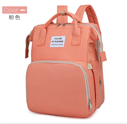 Portable Folding Bed Diaper Bag with Large Capacity