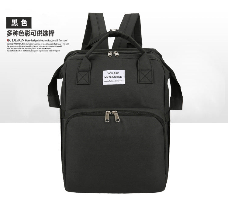 Portable Folding Bed Diaper Bag with Large Capacity