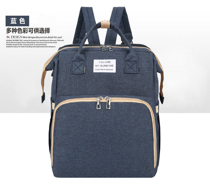 Portable Folding Bed Diaper Bag with Large Capacity