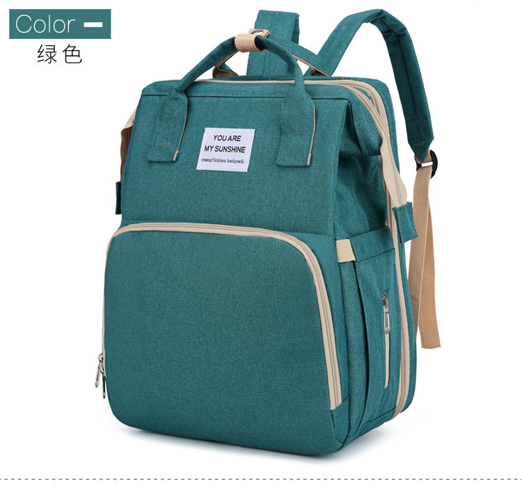 Portable Folding Bed Diaper Bag with Large Capacity