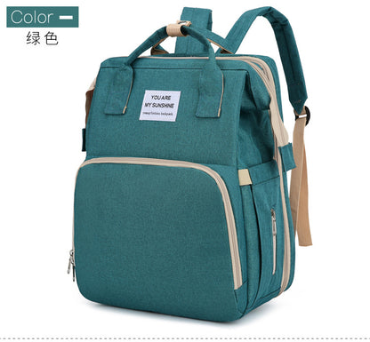Portable Folding Bed Diaper Bag with Large Capacity
